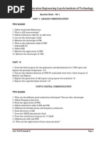 EC2311 Communication Engineering Question Bank