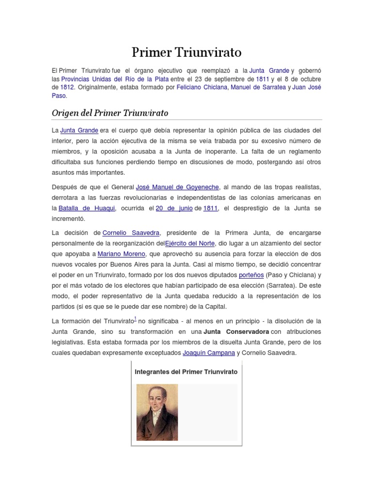 Primer Triunvirato.docx Argentina Conflicto armado