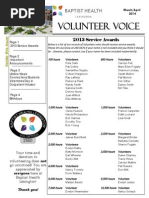 volunteer voice march - april 2014