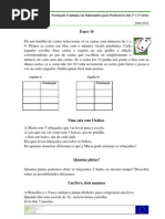 Tarefas Complement Ares 1 Ano - Nmeros Naturais