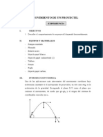 Informe Física Nº5 (Movimiento de Un Proyectil)