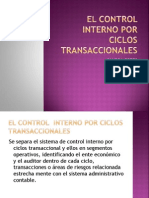 El Control Interno Por Ciclos Transaccionales