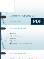 Variables Separables: Rafael Teran Pacheco