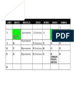 calendario de actividades