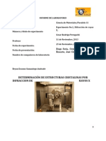 Practica n° 1 determinacion de estructuras cristalinas por difraccion de rayos X