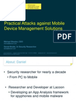  A Practical Attack Against MDM Solutions Slides