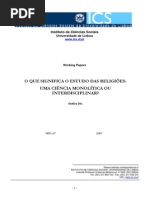 o Significado Do Estudo Das Religioes