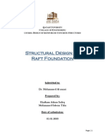 Structural Design of Raft Foundation