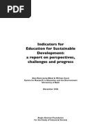 Download Indicators for Education for Sustainable Development a report on perspectives challenges and progress by Dr Samira El Boudamoussi SN22932723 doc pdf