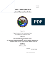 Tactical Control System TCS System Subsystem Specification