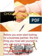 Choosing the Right Partner