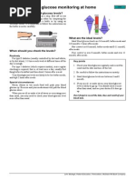 Diabetes, Sugar Monitoring at Home