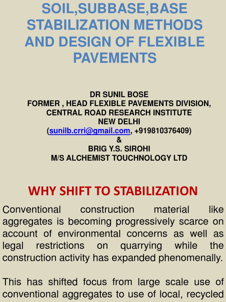 Sub-Base Stabilization Techniques | PDF | Road Surface | Asphalt
