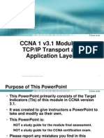 CCNA 1 v3.1 Module 11 TCP/IP Transport and Application Layers