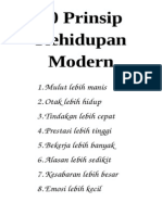 10 Prinsip Kehidupan Modern
