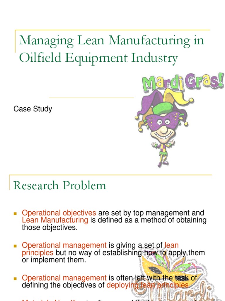 Lean Manufacturing Case Study | PDF | Lean Manufacturing | Performance ...