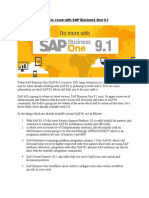 New Enhancements to Come With SAP Business One 9.1