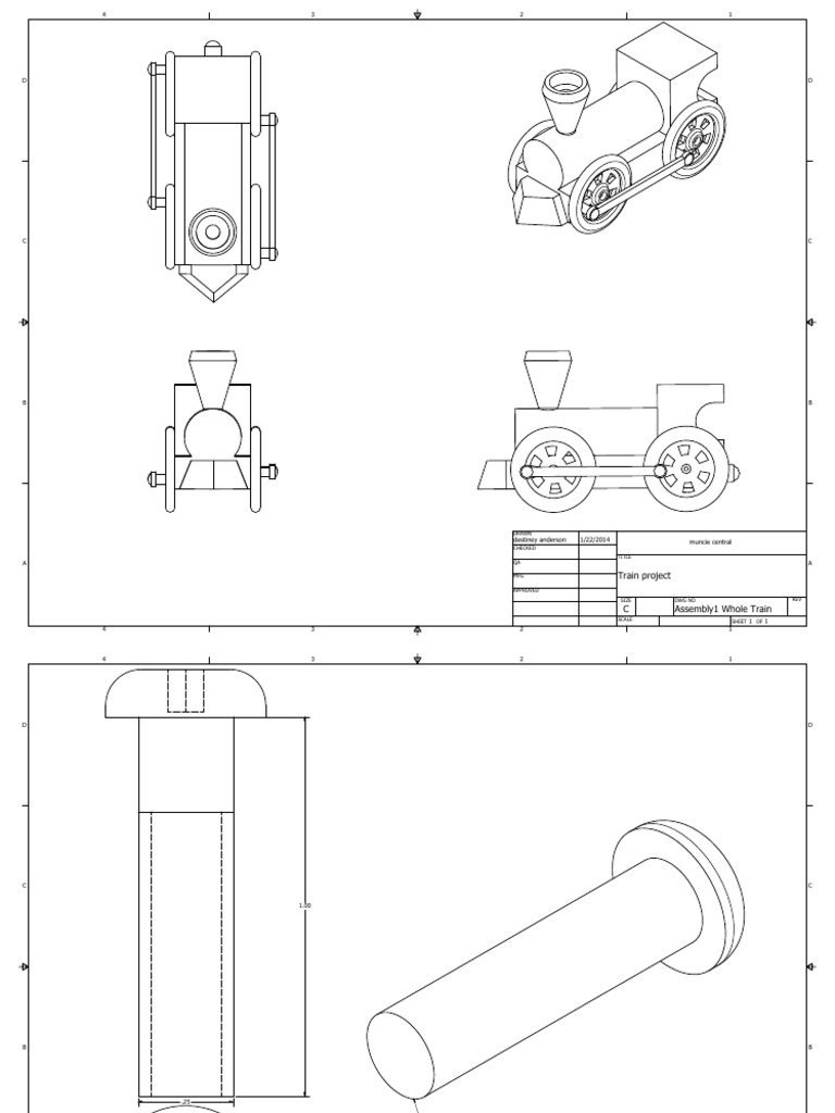 Train Project Assembly Drawings | PDF
