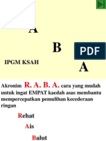 R A B A: Ipgm Ksah
