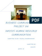 Infosys Human Resource Communication