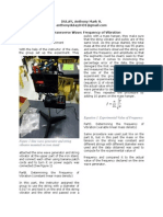 Transverse Wave Frequency Experiment