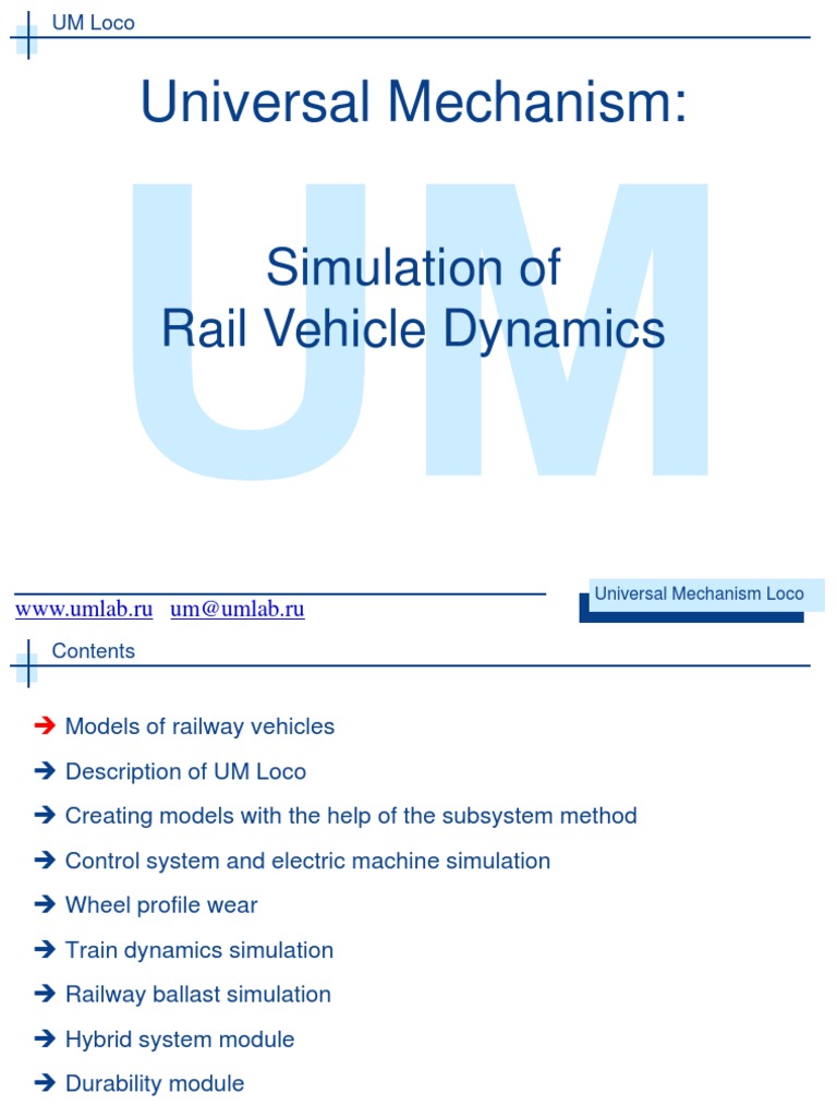 Railway Vehicle Dynamics Simulation | PDF