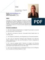 Curriculum Vitae DANIELA VIERA Linda