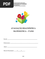 AVALIAÇÃO  DIAGNOSTICA 3º ANO  C. A - MATEMATICA - 2013 .pdf