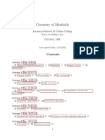 Riemannian Geo Notes MIT