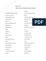 British and American Financial Terms Here Are Some of The Main Differences Between British and American Financial Terminology