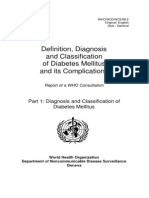 Consultation - 1999 - Definition, Diagnosis and Classification of Diabetes Mellitus and Its Complications