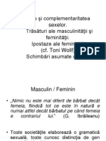 Feminitate Și Masculinitate