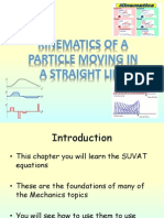 2) M1 Kinematics of A Particle Moving in A Straight Line