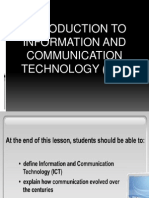 Introduction To Information and Communication Technology (Ict)