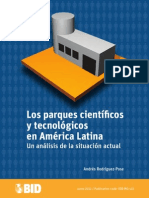 Los Parques Cientificos y Tecnologicos en America Latina- Un Analisis de La Situacion Actual