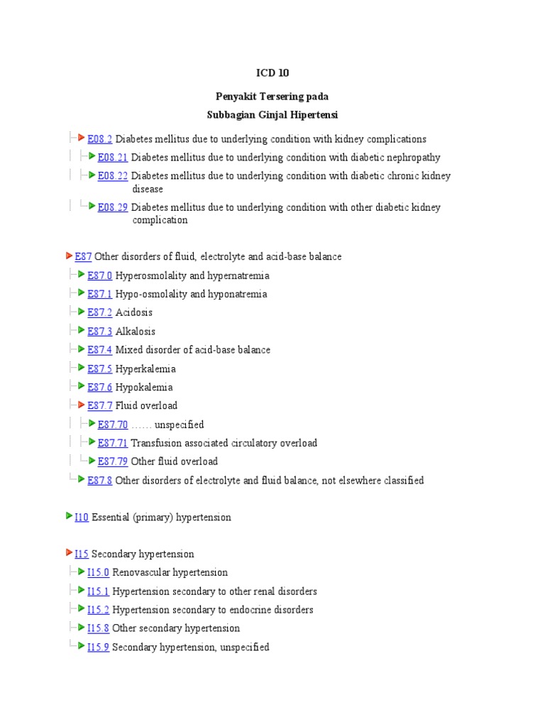 ICD 10 - Ginjal Hipertensi | Urinary System | Kidney