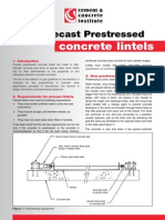 Making Precast Prestressed Concrete Lintels