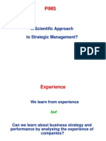 A Scientific Approach To Strategic Management?