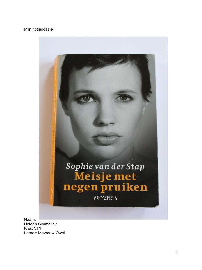 Mijn Fictiedossier 1 Nederlands Meisje Met de Negen Pruiken