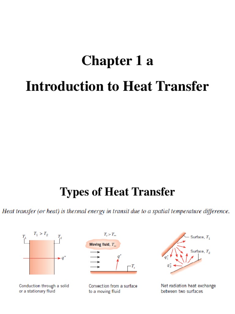 Chapter 1 A Introduction To Heat Transfer | PDF | Teaching Methods ...