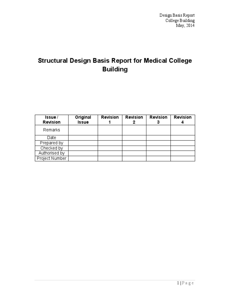 Structural Design Basis for College | PDF | Structural Engineering