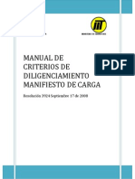 Manual Criterios de Diligenciamiento Manifiesto de Carga Electrónico