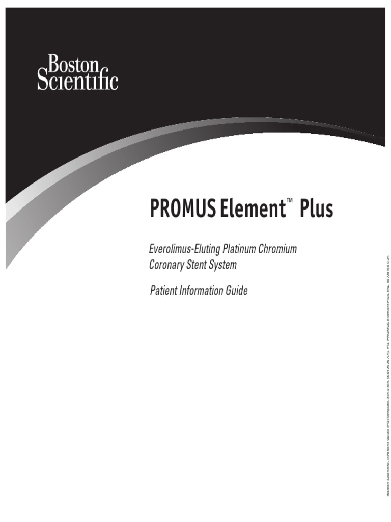 PromusElementPlus PatientGuide 90728155-02A Us | PDF | Stroke ...