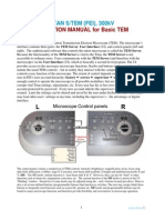 Operation Manual For Basic Tem: TITAN S/TEM (FEI), 300kV