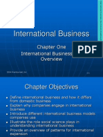 Chapter One International Business: An