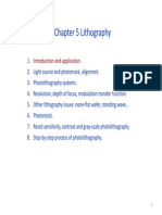 Chapter 5 Lithography: 1. Introduction and Application