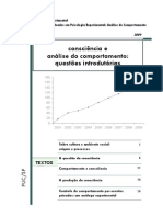 Consciencia Analise Comportamento 2009