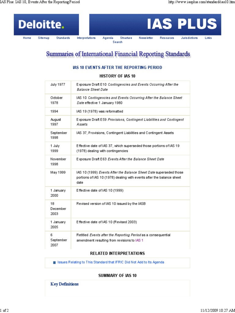 Ias plus ias 10 events af pdf going concern business economics