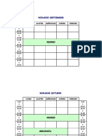 Horario en Blanco