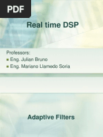 Real Time DSP: Professors: Eng. Julian Bruno Eng. Mariano Llamedo Soria